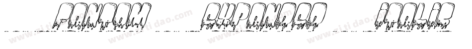 Fantom Expanded Italic字体转换